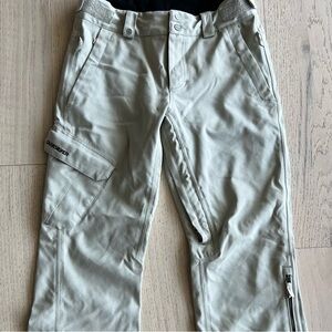 Quicksilver slim fit 10.000 mm Utility Collection snow pants size small tan